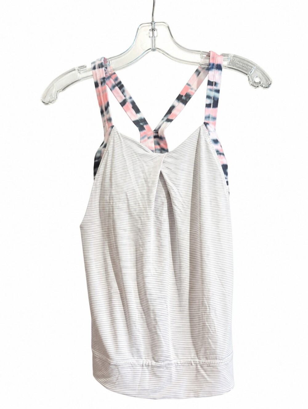 Lululemon Women’s Striped Racerback Tank Top Size 2 Athletic Yoga Workout Shirt